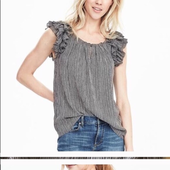 - New - Banana republic ruffle top - Picture 6 of 6